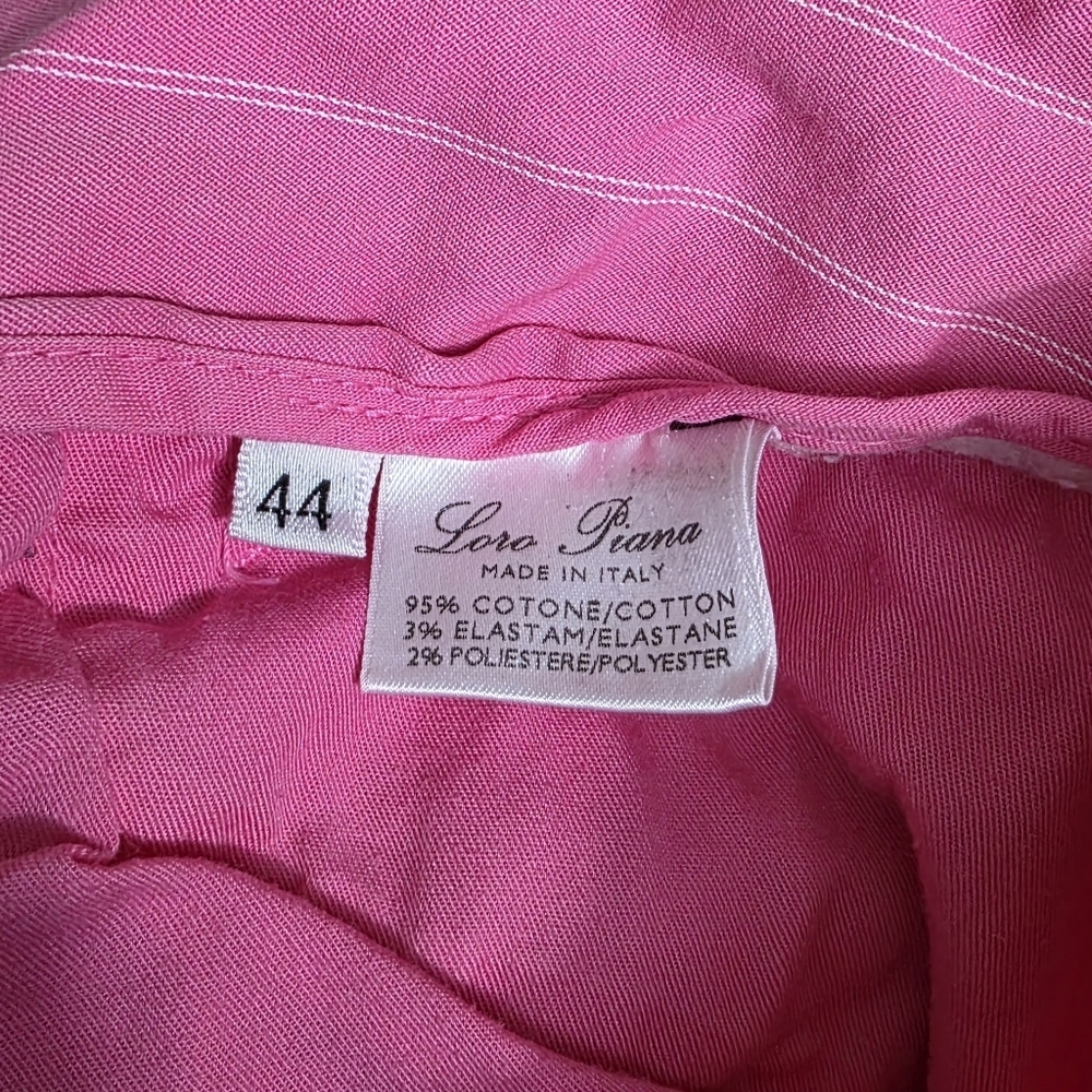 Loro Piana Striped Cotton Blend Slacks Pants - Picture 8 of 8